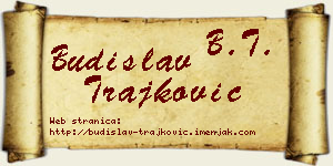 Budislav Trajković vizit kartica